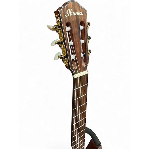 Used Ibanez FRH10N Rose Gold Metallic Flat Classical Acoustic Electric Guitar