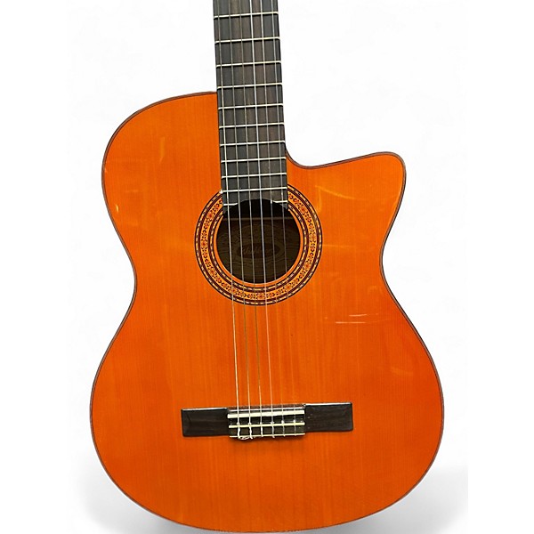 Used Washburn C5CE Amber Classical Acoustic Electric Guitar