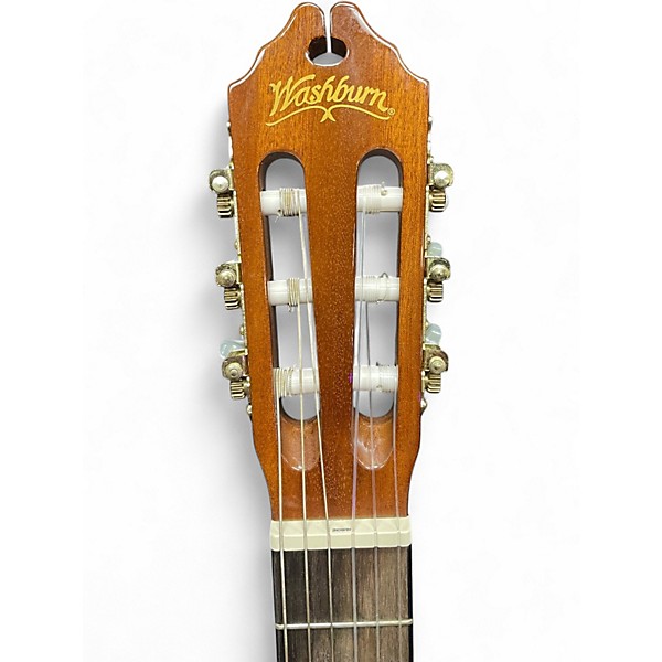 Used Washburn C5CE Amber Classical Acoustic Electric Guitar