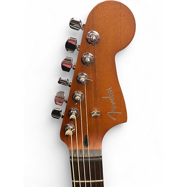 Used Fender Acoustasonic Standard Jazzmaster Black Acoustic Electric Guitar