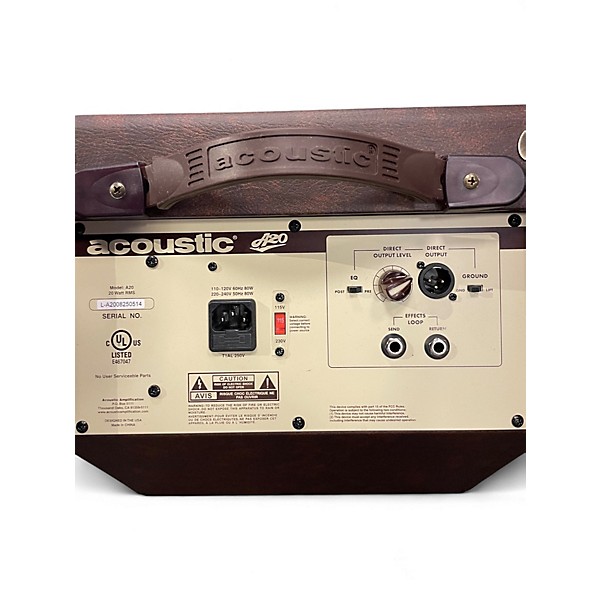Used Acoustic A20 20W Acoustic Guitar Combo Amp