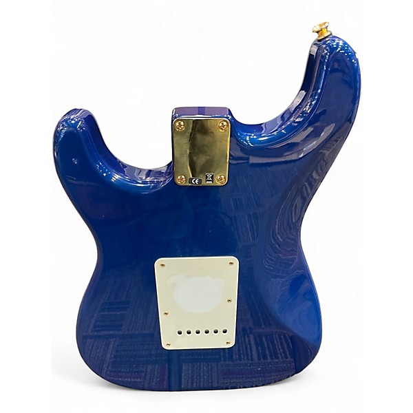 Used Fender Deluxe Players Stratocaster Sapphire Blue Trans Solid Body Electric Guitar