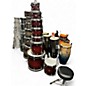 Used Gretsch Drums 8 Piece Catalina Burgundy Drum Kit thumbnail