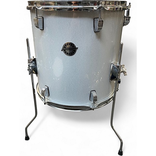 Used Ludwig 5 Piece Accent WHITE SPARKLE Drum Kit