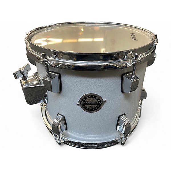 Used Ludwig 5 Piece Accent WHITE SPARKLE Drum Kit