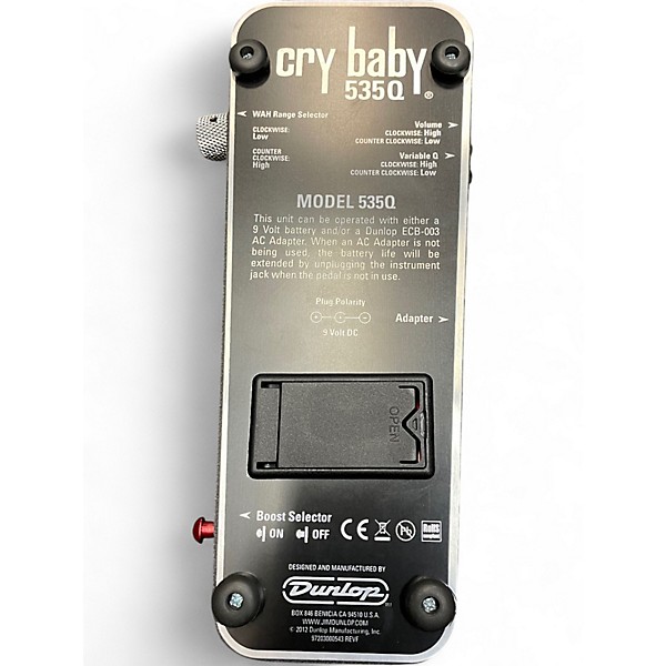 Used Dunlop 535Q Effect Pedal