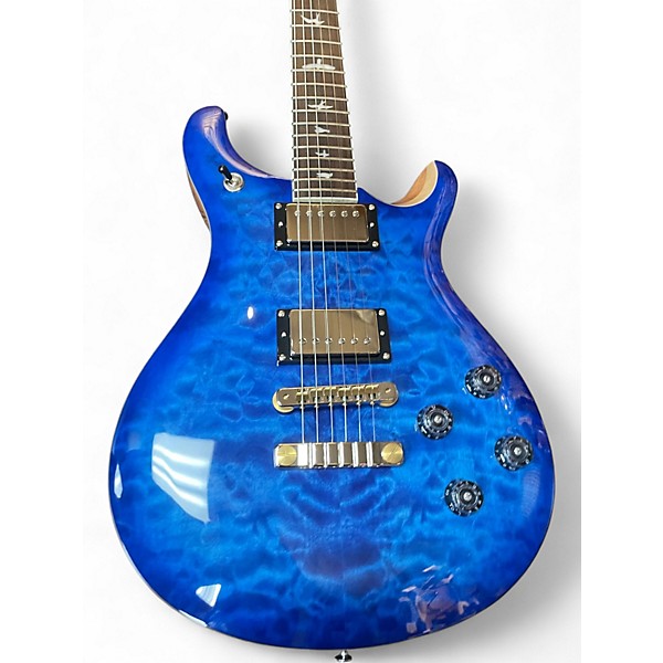 Used PRS SE Doublecut Quilted Top McCarty 594 Blue Solid Body Electric Guitar