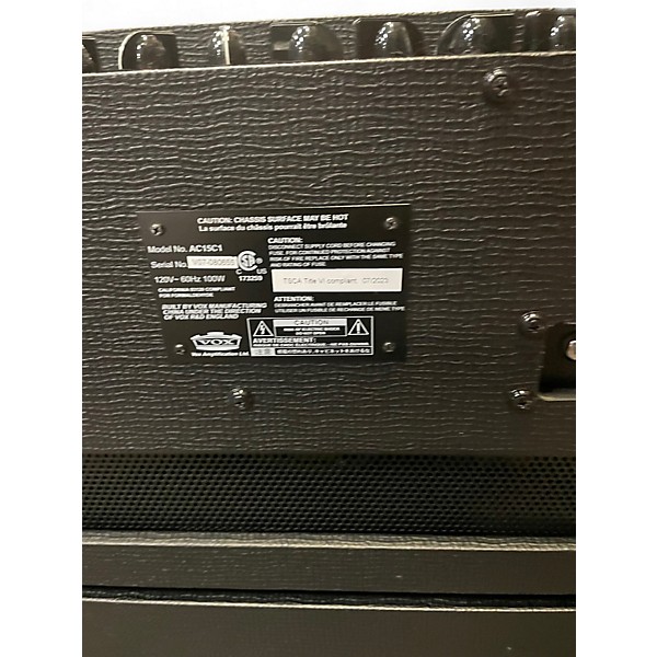 Used VOX AC15C1X 15W 1x12 Tube Guitar Combo Amp