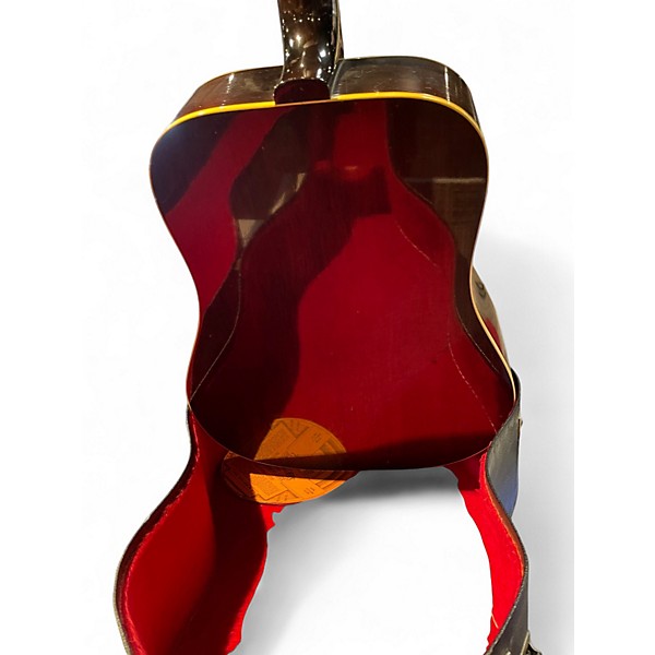 Vintage 1970 Gibson J45 Standard 2 Color Sunburst Acoustic Electric Guitar