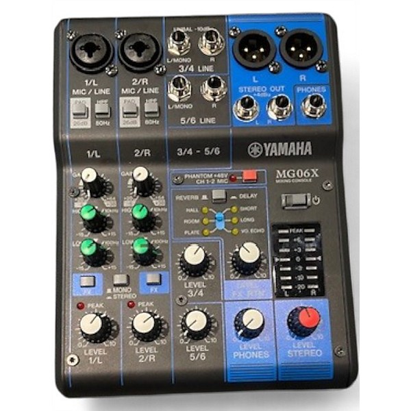Used Yamaha MG06X Unpowered Mixer