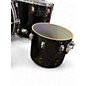 Used Rogers 9 Piece DRUMS BLACK Drum Kit