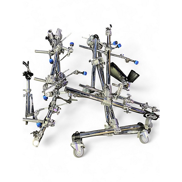 Used Rogers 9 Piece DRUMS BLACK Drum Kit