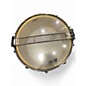 Used Rogers 14in  Dyna-Sonic Snare Drum  Brass Drum