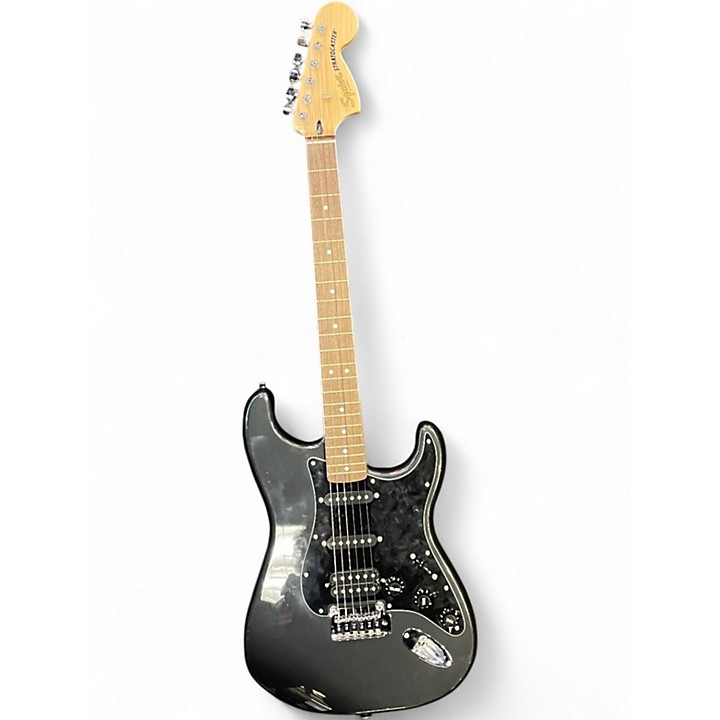 Used Squier Standard Stratocaster Charcoal Solid Body Electric