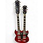 Used Cozart SG 6/12 Double Neck Red Solid Body Electric Guitar thumbnail