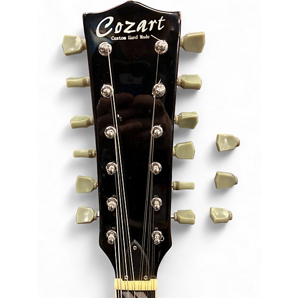 Used Cozart SG 6/12 Double Neck Red Solid Body Electric Guitar