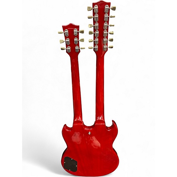 Used Cozart SG 6/12 Double Neck Red Solid Body Electric Guitar