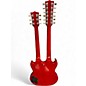 Used Cozart SG 6/12 Double Neck Red Solid Body Electric Guitar