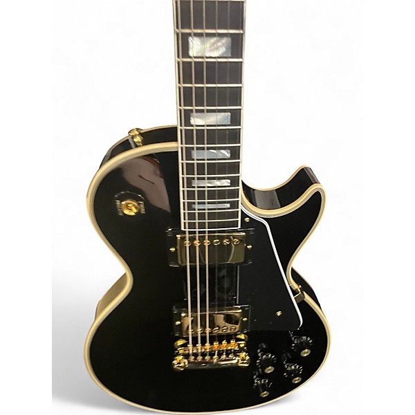 Used Gibson 1968 Les Paul Custom Reissue Ebony Solid Body Electric Guitar