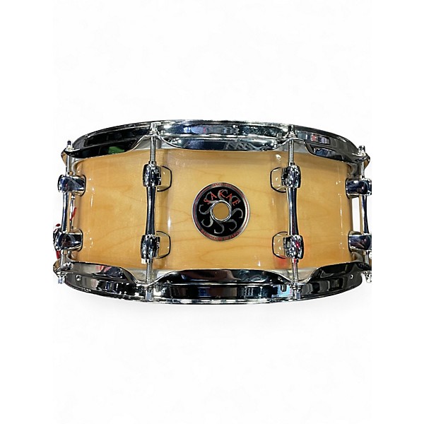 Used Sakae 5.5X14 SD1455MA MAPLE SNARE DRUM Maple Drum
