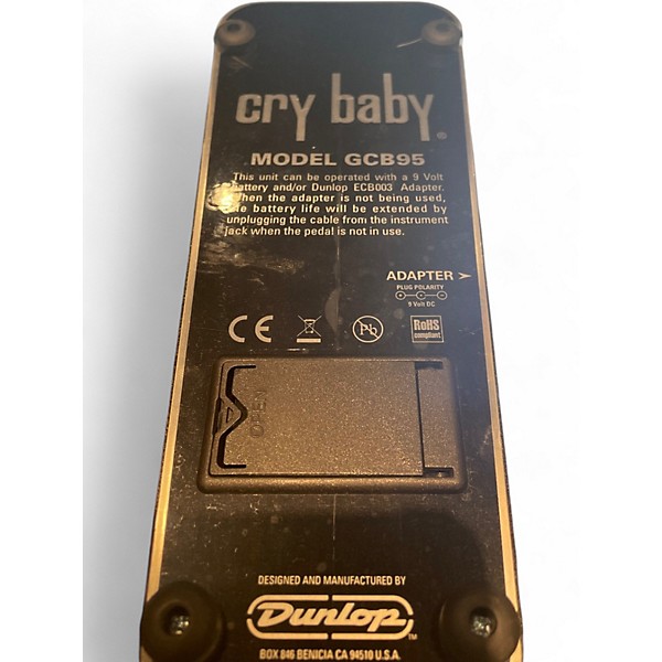 Used Dunlop GCB95 Original Crybaby Wah Effect Pedal