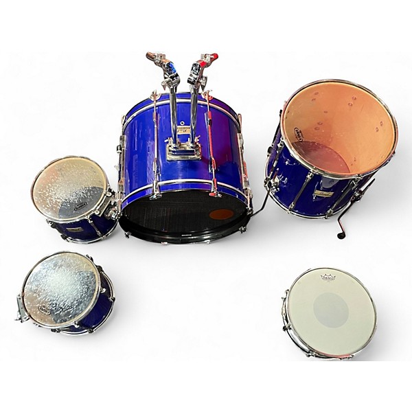 Used Pearl 5 Piece EXPORT-PRO Blue Drum Kit