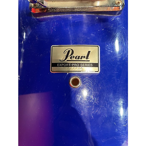 Used Pearl 5 Piece EXPORT-PRO Blue Drum Kit