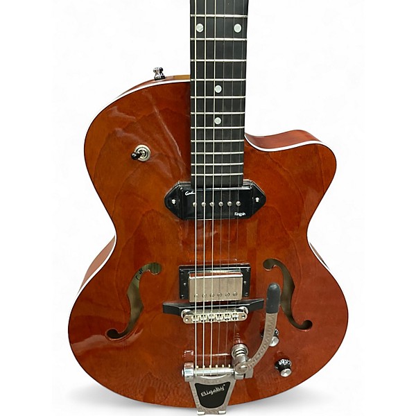 Used Godin 5TH Avenue Uptown Custom Havana Brown Hollow Body Electric Guitar