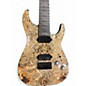 Used 2025 Schecter Guitar Research Omen Elite 7 Natural Maple Burl Solid Body Electric Guitar thumbnail