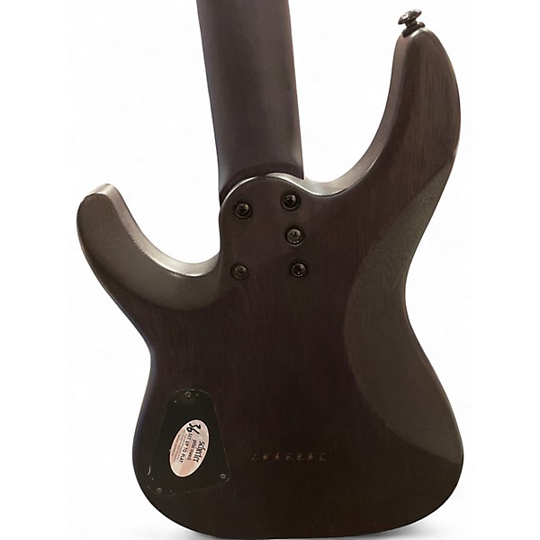 Used 2025 Schecter Guitar Research Omen Elite 7 Natural Maple Burl Solid Body Electric Guitar