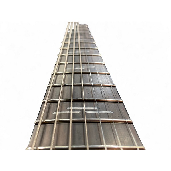 Used 2025 Schecter Guitar Research Omen Elite 7 Natural Maple Burl Solid Body Electric Guitar