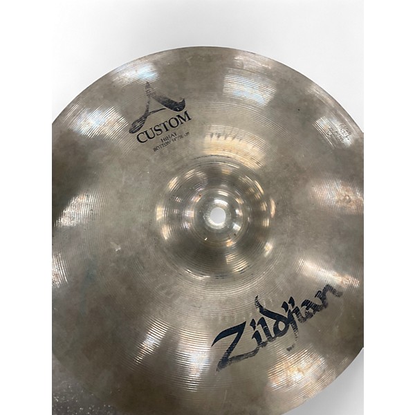Used Zildjian 14in A Custom Hi Hat Pair Cymbal