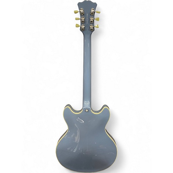 Used D'Angelico Excel Series DC Slate Blue Hollow Body Electric Guitar