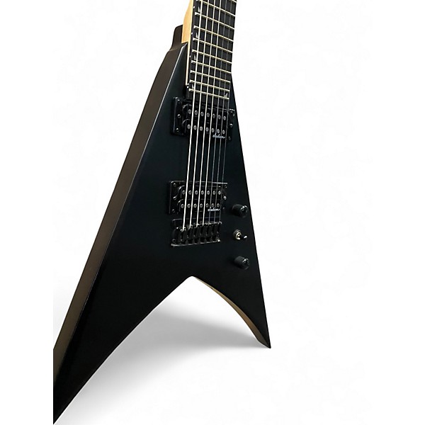 Used Jackson KING V JS22 7 Black Solid Body Electric Guitar