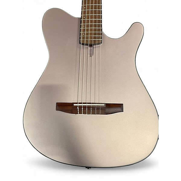 Used Ibanez FRH10N-RGF Rose Gold Metallic Flat Classical Acoustic Electric Guitar
