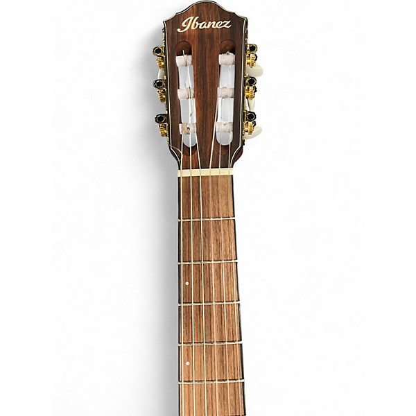 Used Ibanez FRH10N-RGF Rose Gold Metallic Flat Classical Acoustic Electric Guitar