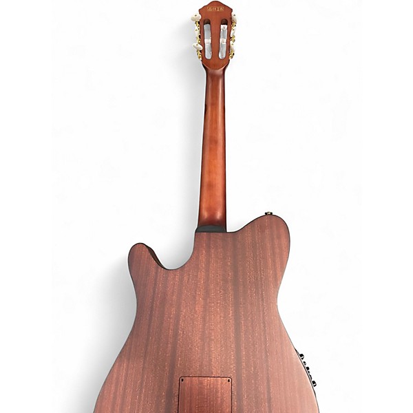 Used Ibanez FRH10N-RGF Rose Gold Metallic Flat Classical Acoustic Electric Guitar