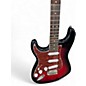 Used Squier Standard Stratocaster Left Handed Trans Red Electric Guitar thumbnail