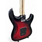 Used Squier Standard Stratocaster Left Handed Trans Red Electric Guitar