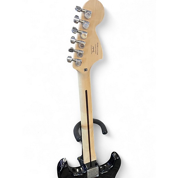 Used Squier Standard Stratocaster Left Handed Trans Red Electric Guitar