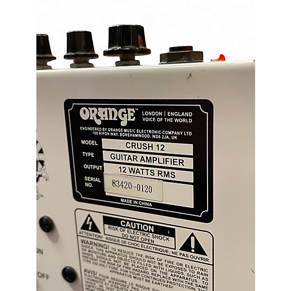 Used Orange Amplifiers Crush 12 Guitar Combo Amp