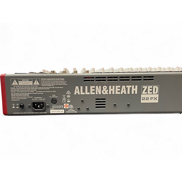Used Allen & Heath ZED22FX Unpowered Mixer