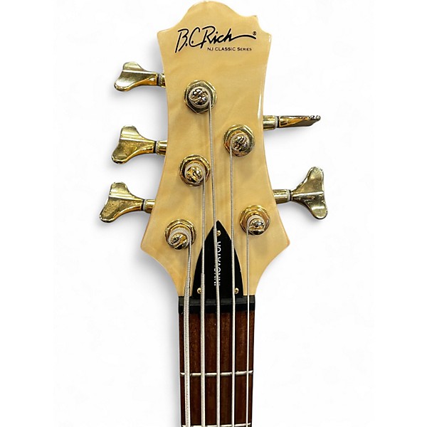 Used B.C. Rich NJ INNOVATOR Natural Electric Bass Guitar