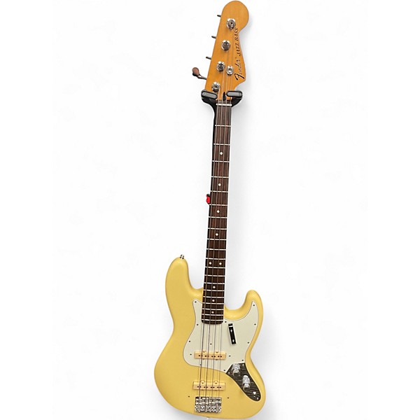 Used Fender Laura Lee Signature Jazz Bass Vintage White Electric Bass Guitar
