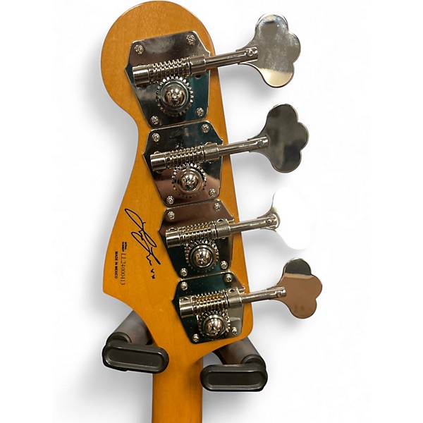 Used Fender Laura Lee Signature Jazz Bass Vintage White Electric Bass Guitar