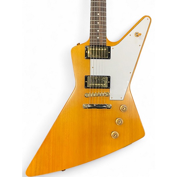 Used Epiphone Korina 1958 Explorer Natural Solid Body Electric Guitar