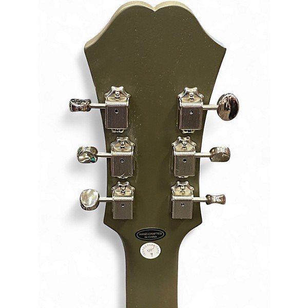Used Epiphone Casino Drab Olive Hollow Body Electric Guitar