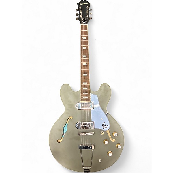 Used Epiphone Casino Drab Olive Hollow Body Electric Guitar