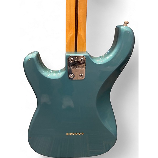Used Madeira By Guild EG-60 Blue Solid Body Electric Guitar
