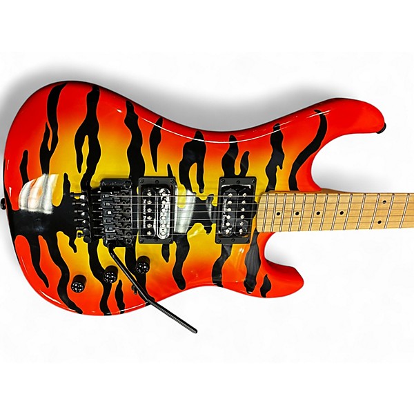 Used Kramer pacer ltd tiger finish Yellow Tiger Solid Body Electric Guitar